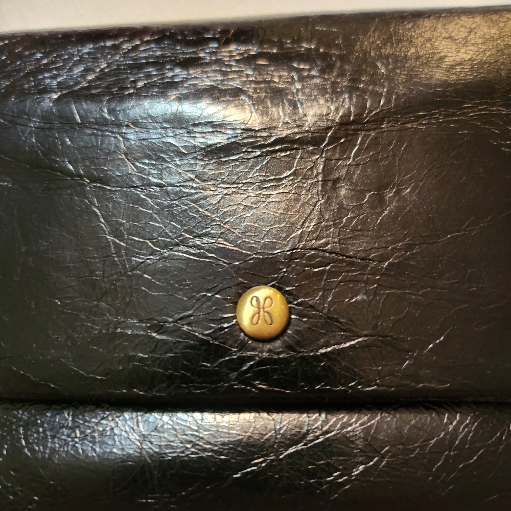 Vintage HOBO Black Leather Crossbody Bag EUC - Picture 4 of 15